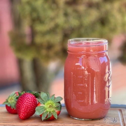 Alkaline strawberry sea moss gel