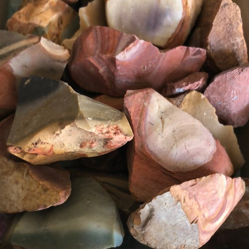 polychrome jasper stones