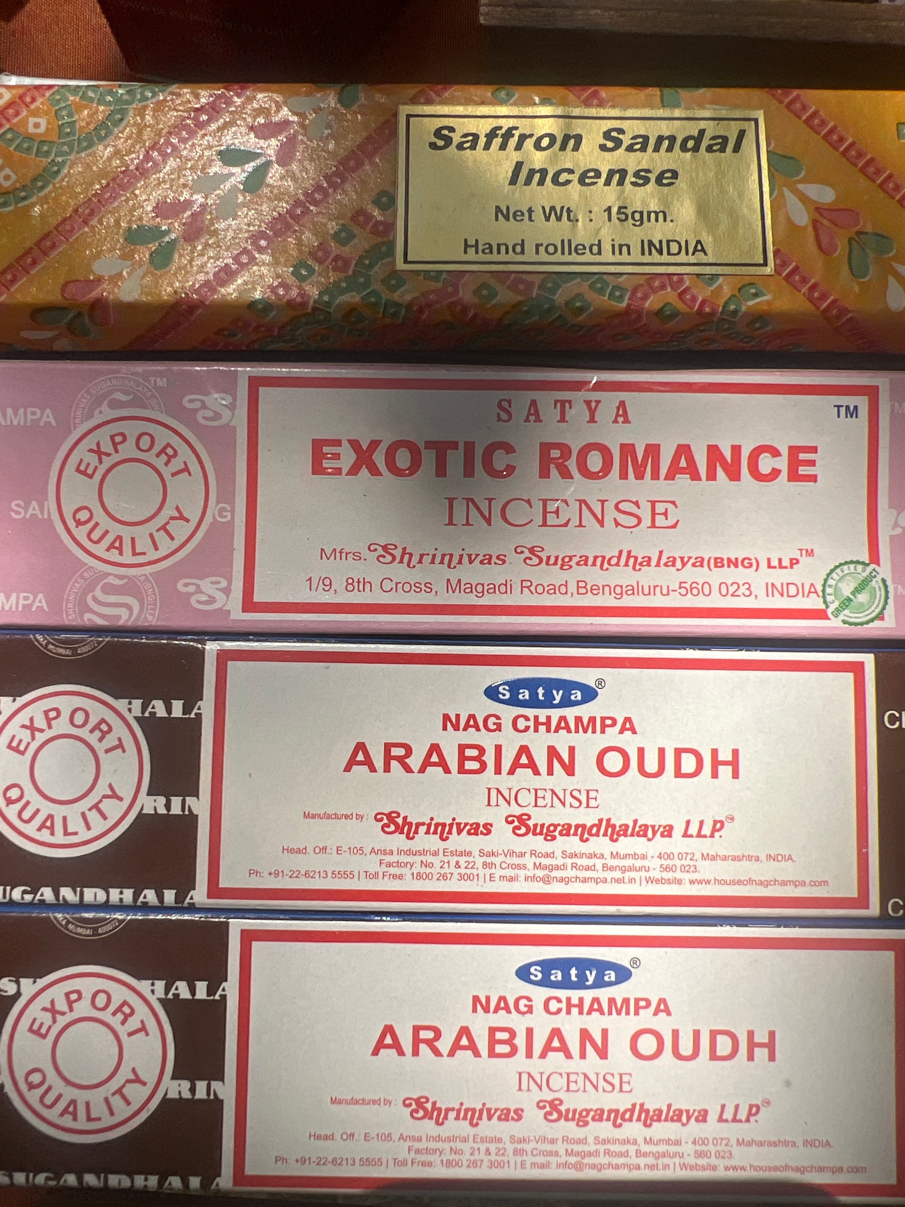 Satya Incense stick gift box