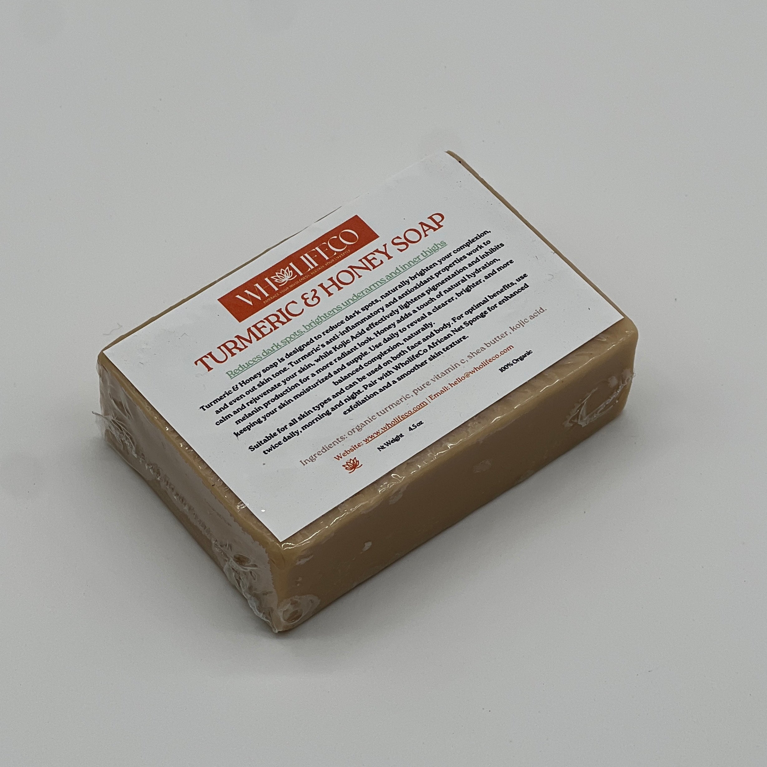 Jabón de cúrcuma y kójico para rostro y cuerpo - Orgánico y vegano