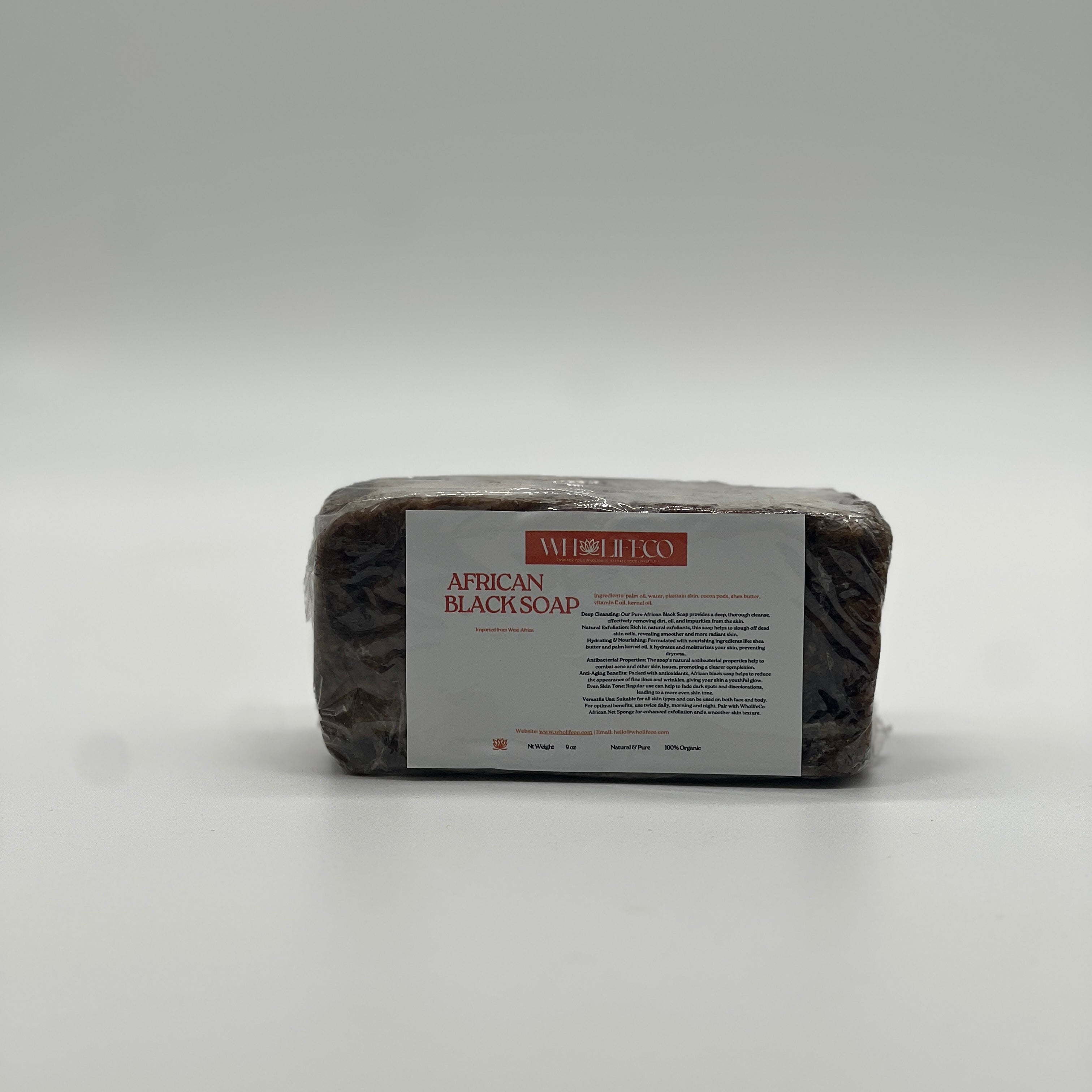 Pure African Black soap from West Africa
