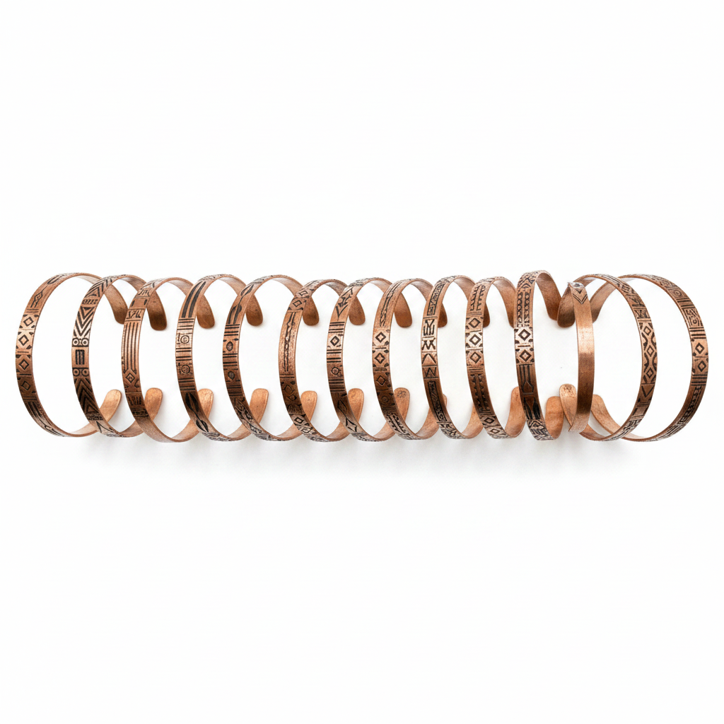 African copper bracelets unisex