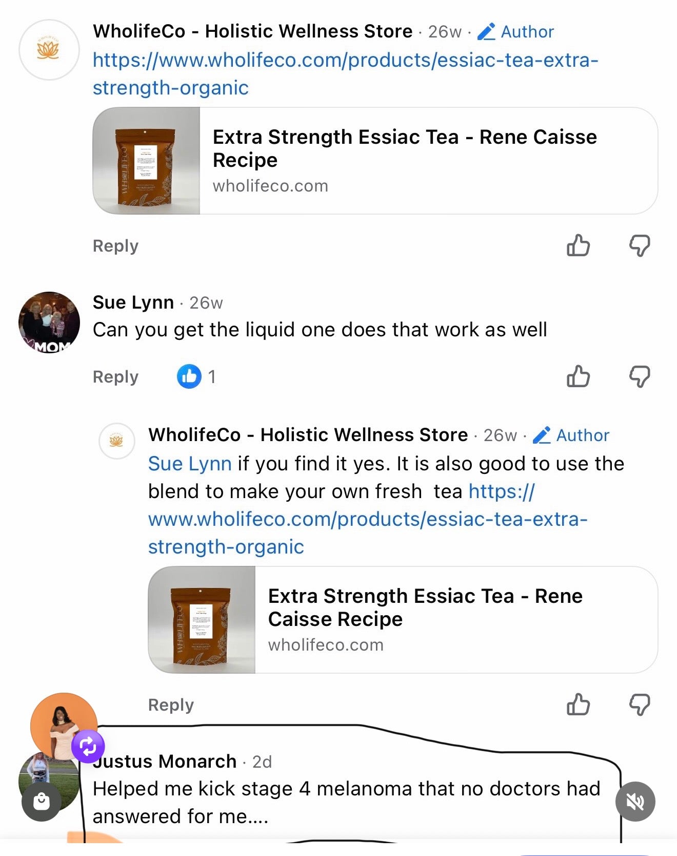 Essiac Tea - Extra Strength - Organic