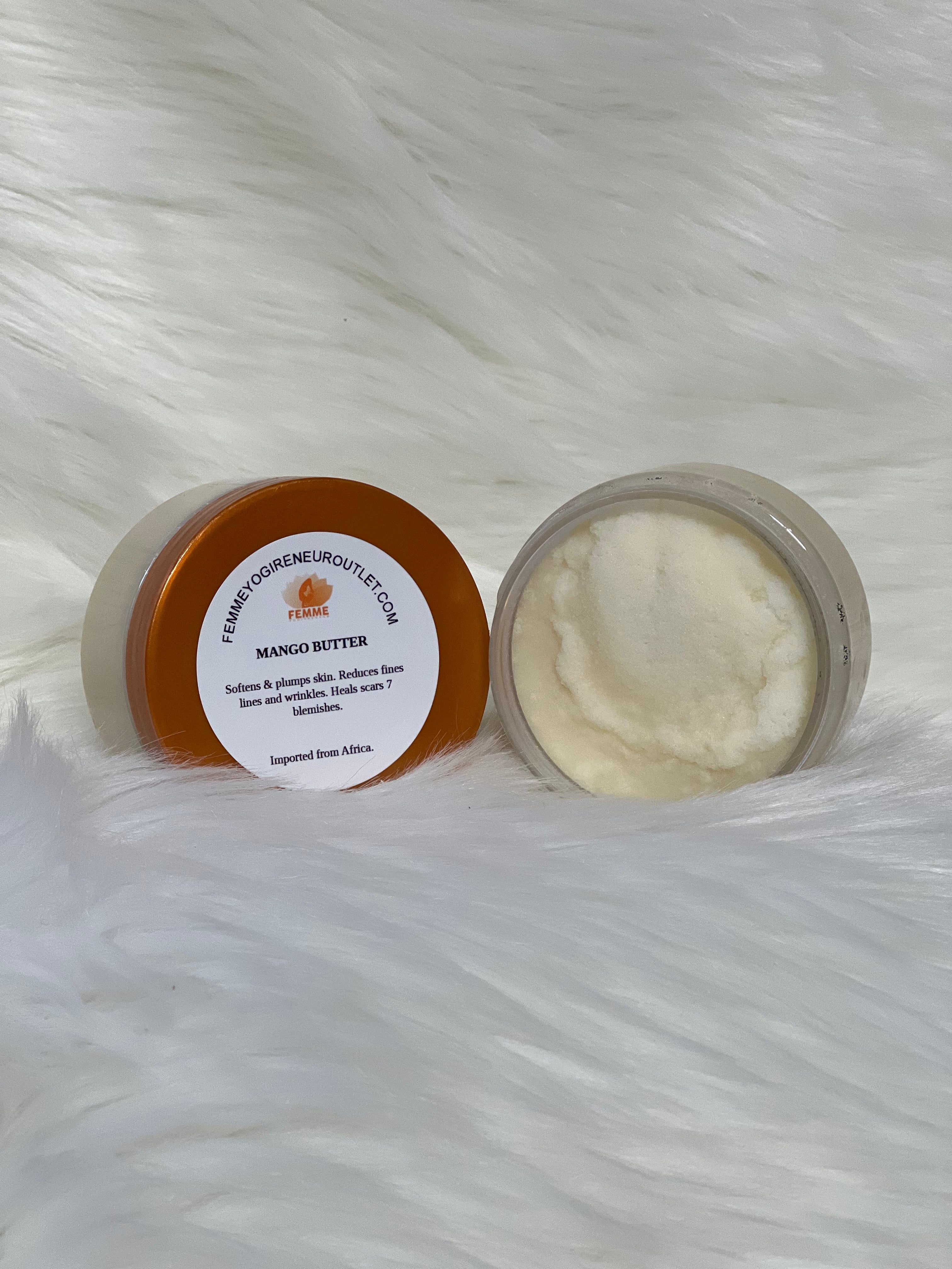 Manteca corporal de mango - Cruda y natural