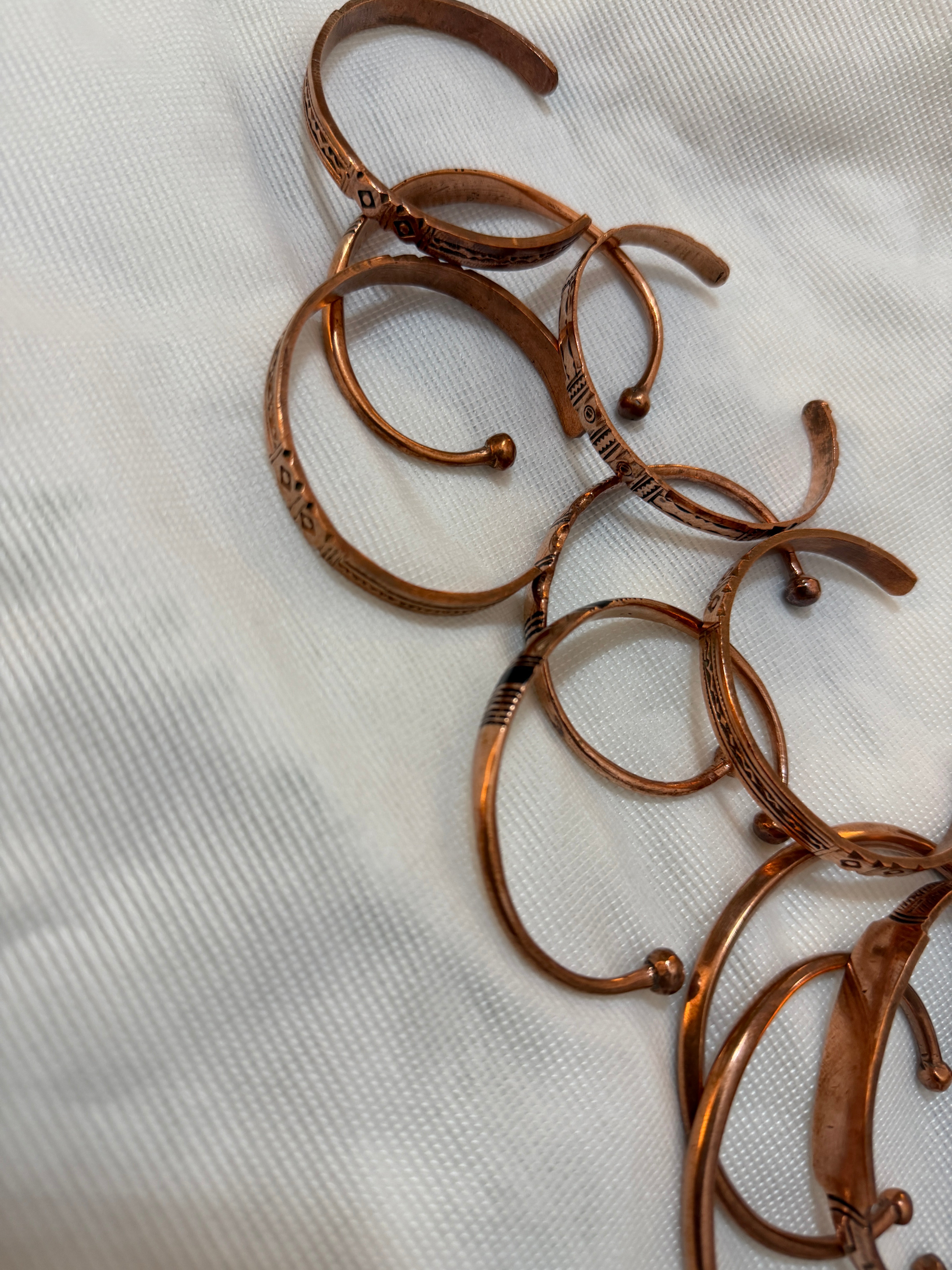African Copper Bracelet/ Bangle - Handmade & Unisex