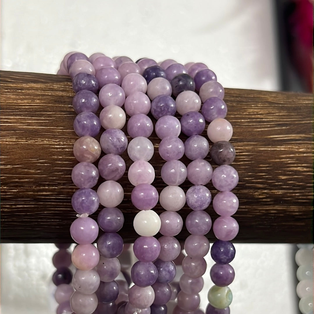 Pulsera de cristal de lepidolita
