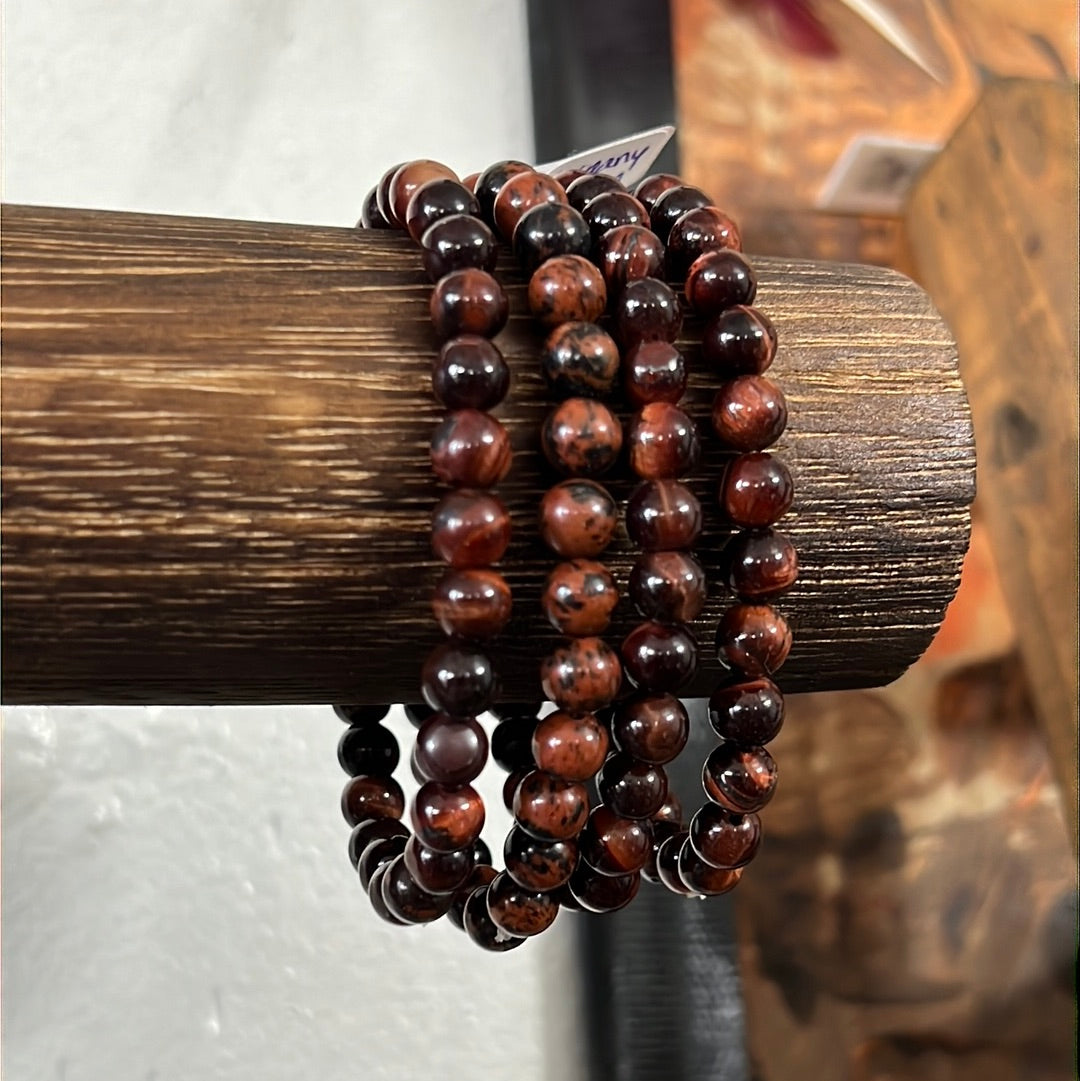 Pulsera de ojo de tigre rojo