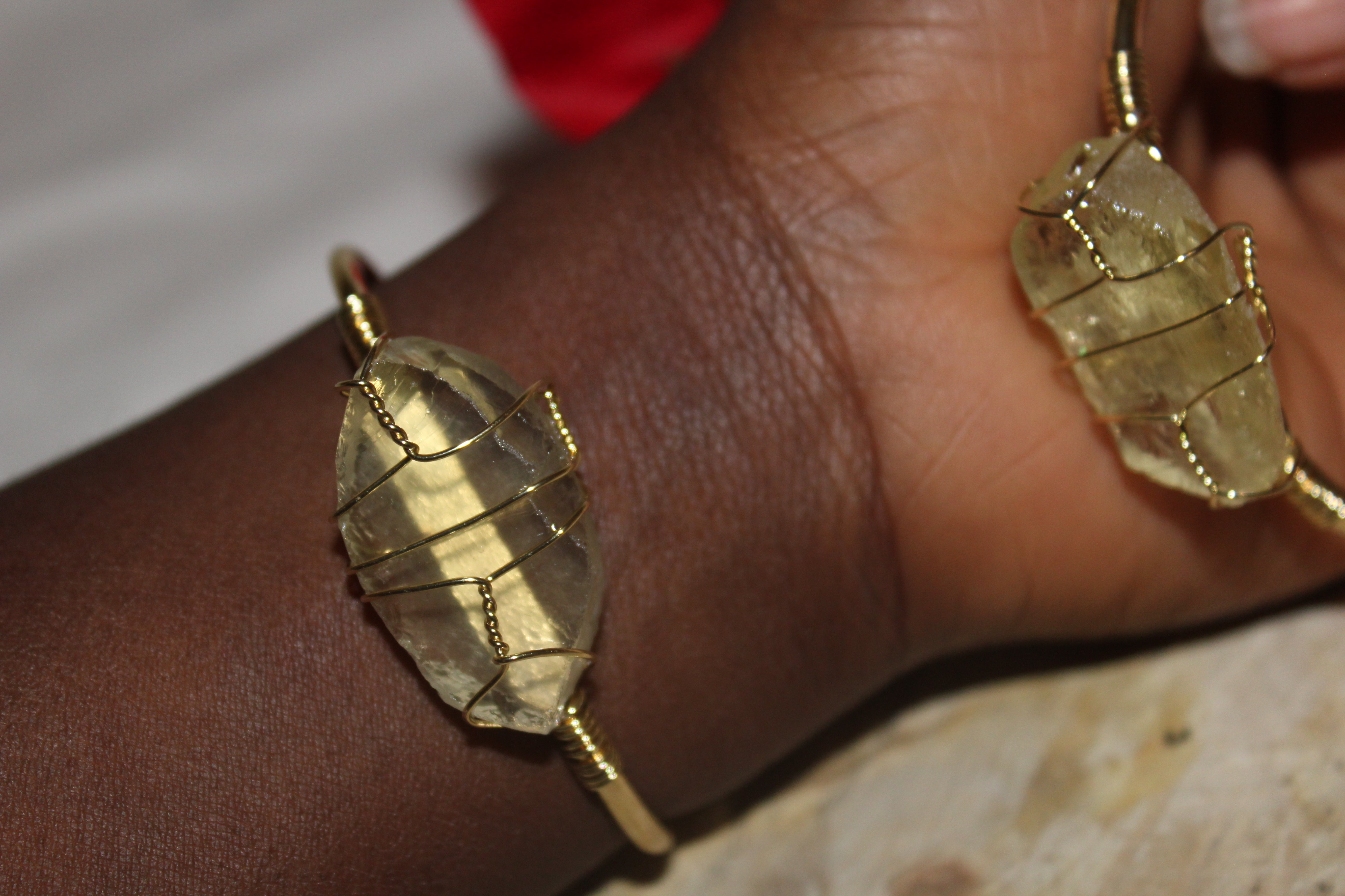 wire wrapped crystal jewelry