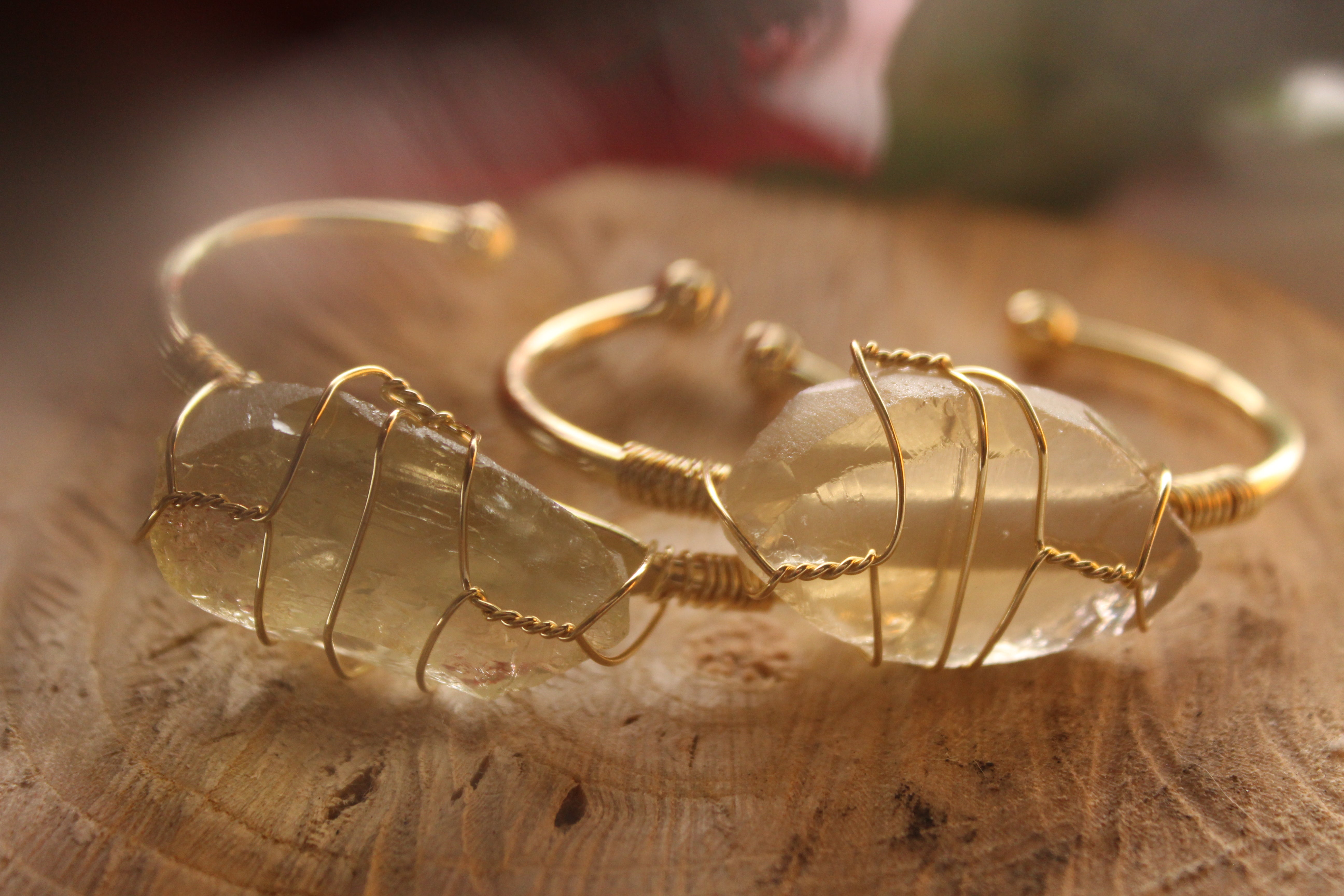 yellow citrine bracelet