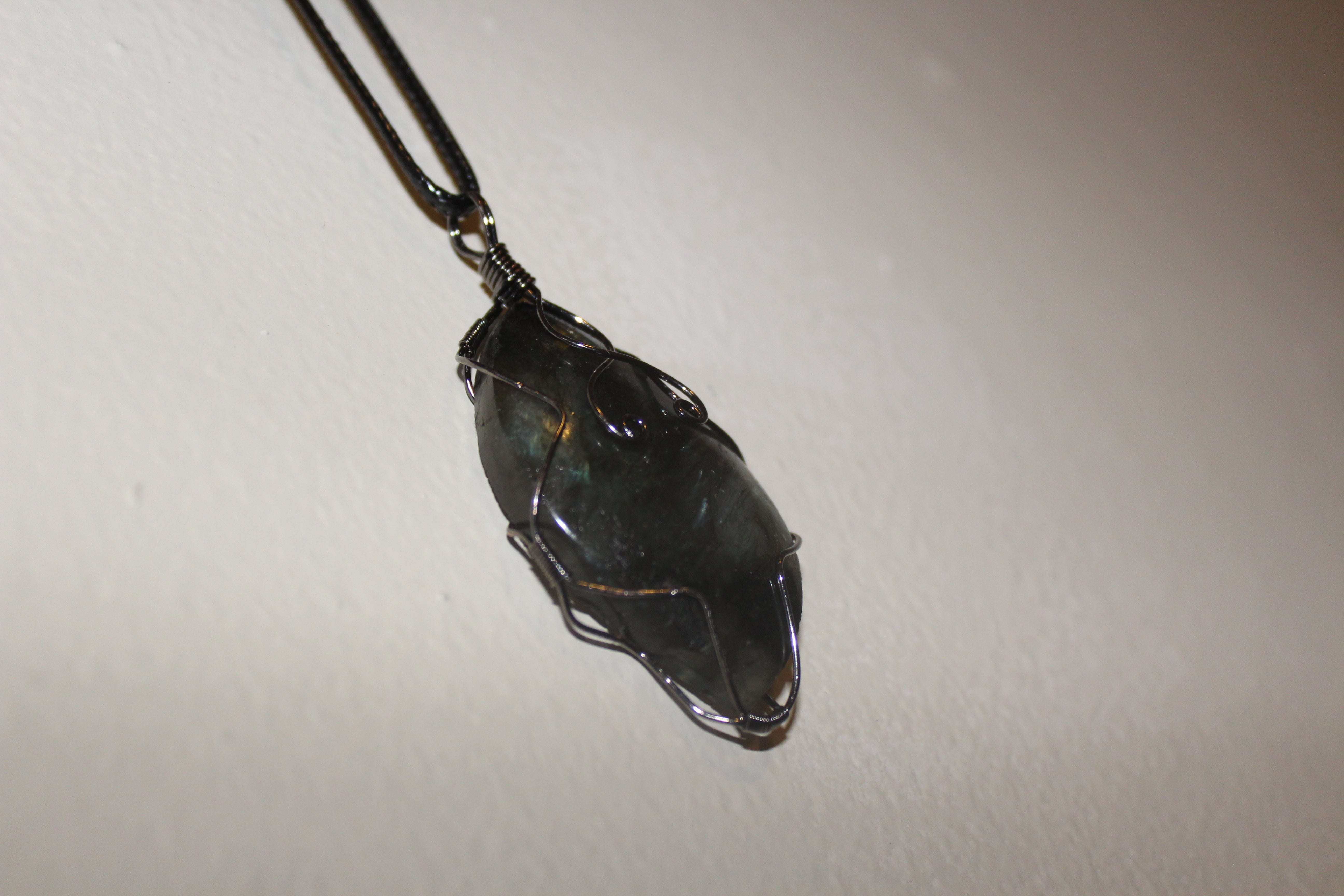 hand wire wrapped necklace