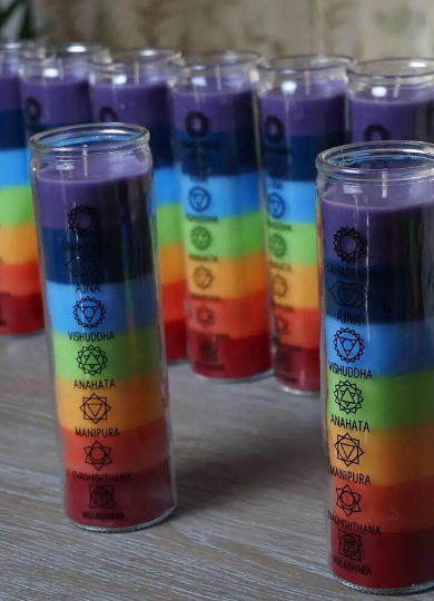 7 chakra candles