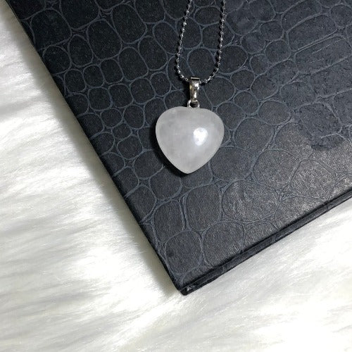 Clear quartz necklace