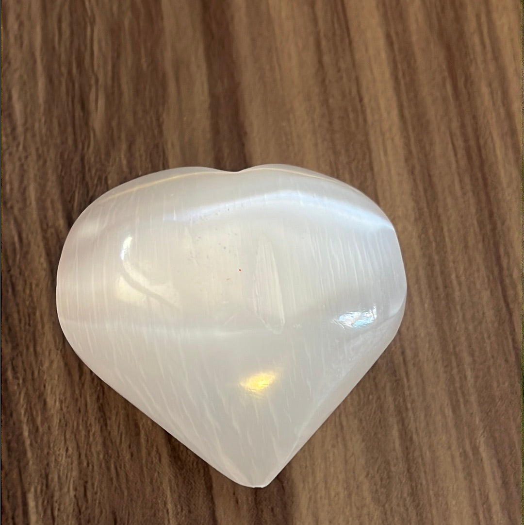 Selenite Satin Spar varita y calor