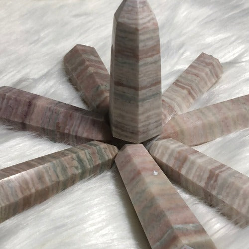 pink crystal towers for collection