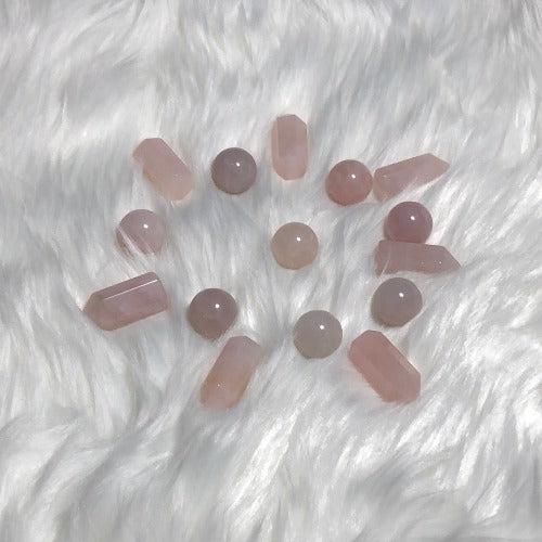 rose quartz crystal sphere