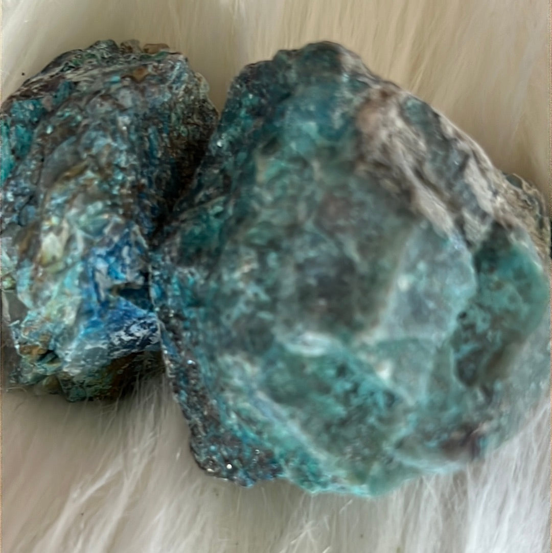 Trozo de shattuckita en bruto - Piedra de mediumnidad