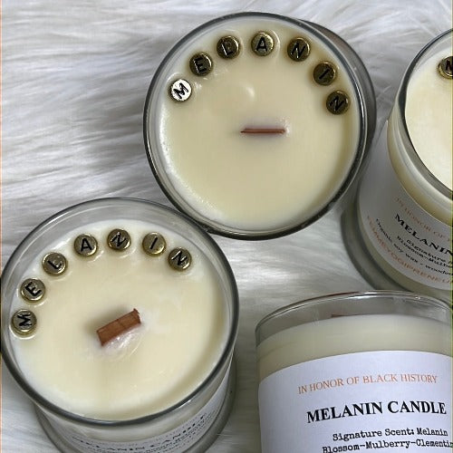 melanin candle by femme yogipreneur