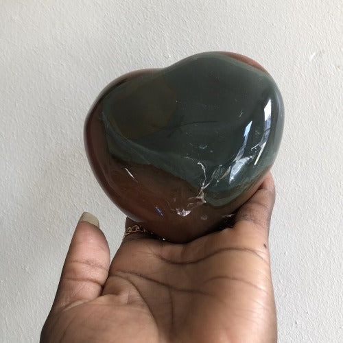 Polychrome Jasper Heart stone