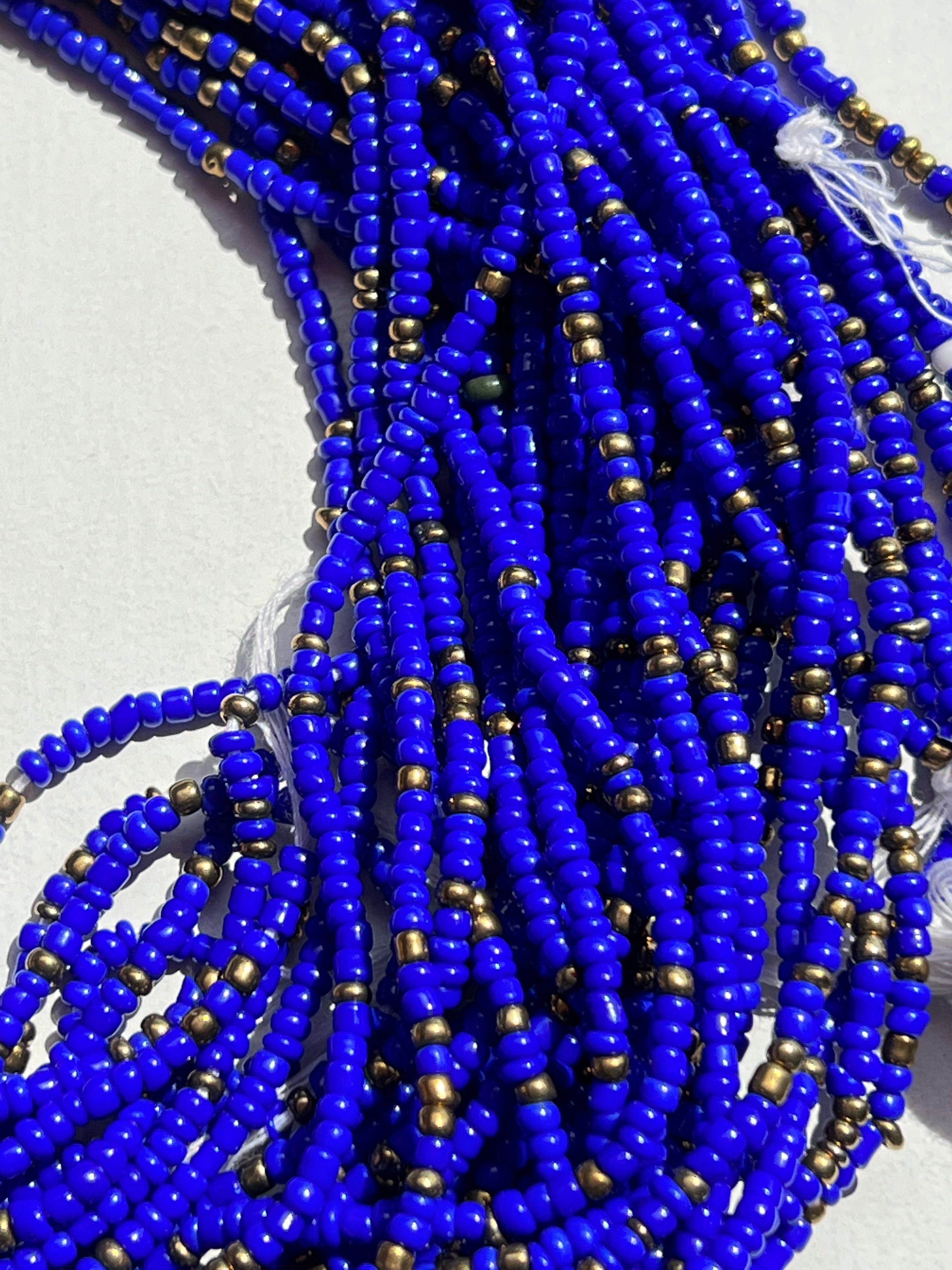 Royal blue waist beads online