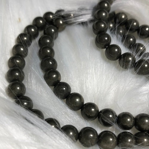 pyrite or fool's gold bead
