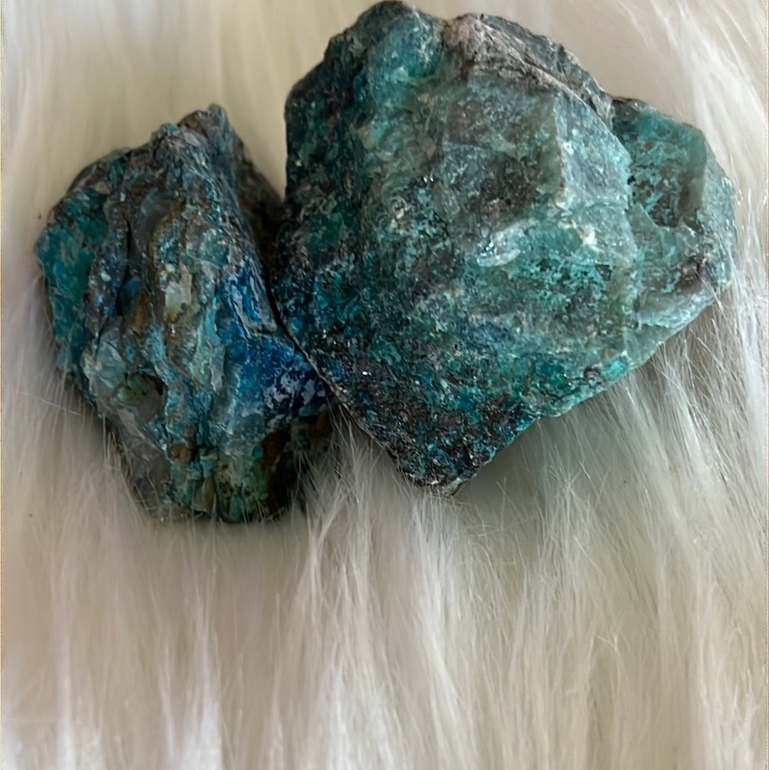 Trozo de shattuckita en bruto - Piedra de mediumnidad