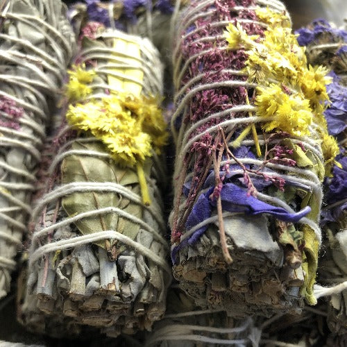 california white sage with yellow flowers