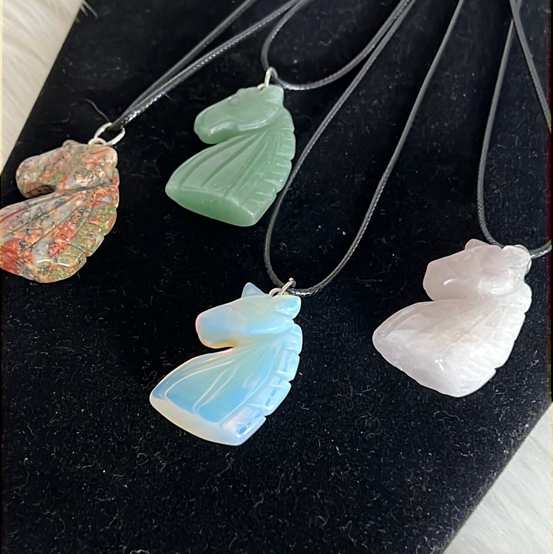 crystal unicorn pendant necklace