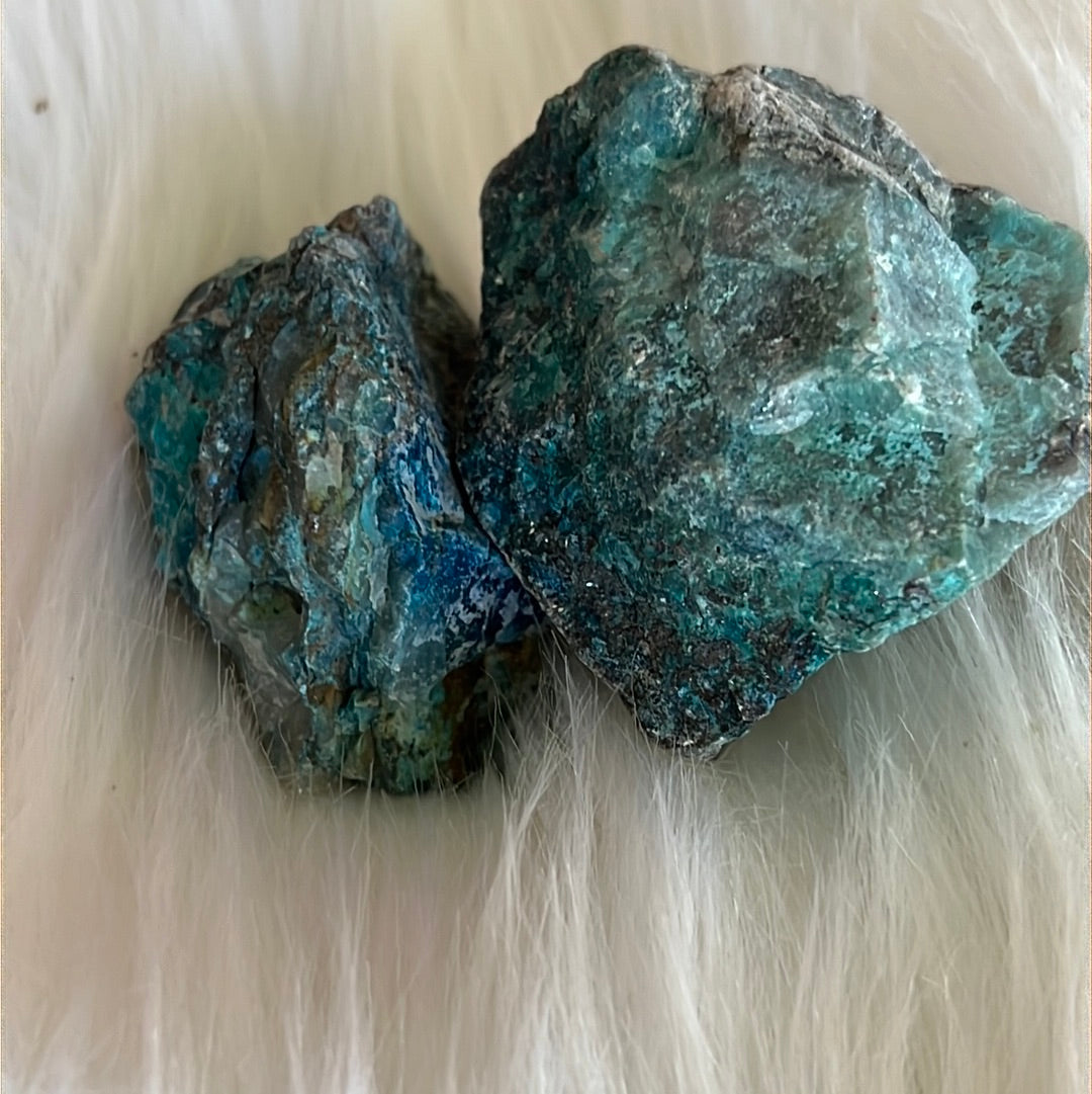 Trozo de shattuckita en bruto - Piedra de mediumnidad