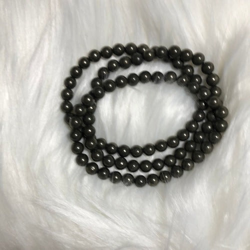 Pyrite beads bracelet