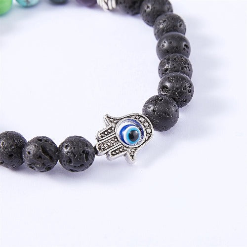 Hamsa hand with evil eye