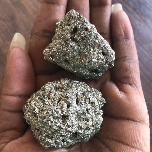 Piedra de pirita en bruto u oro de los tontos - Piedra de manifestación